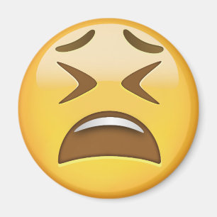 Tired Face Emoji Magnet