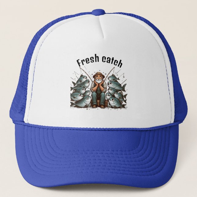 Tired Fisherman Fishing Cap (Front)