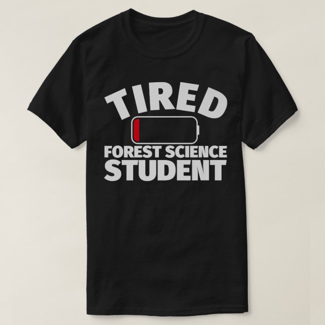 Tired Forest Science student Premium  T-Shirt (Design Front)
