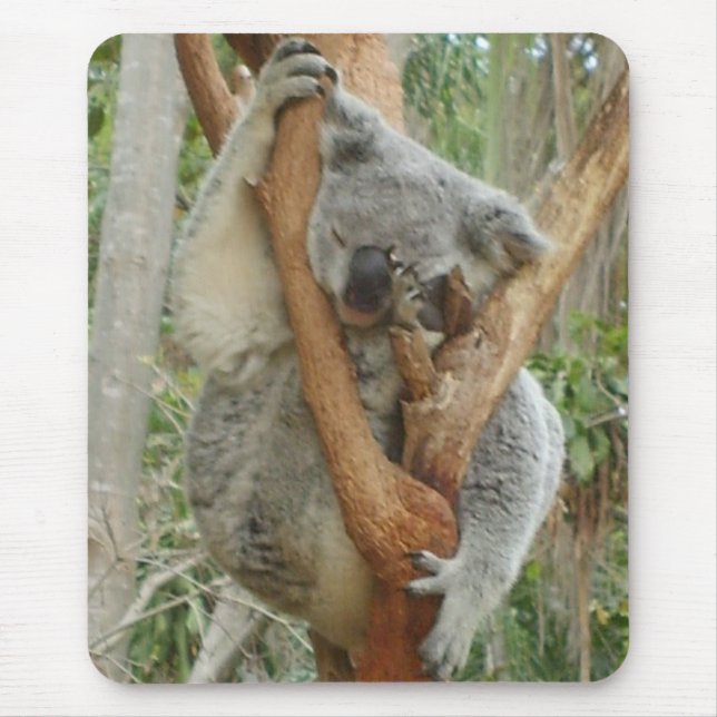 Tired Koala Mouse Pad (Front)