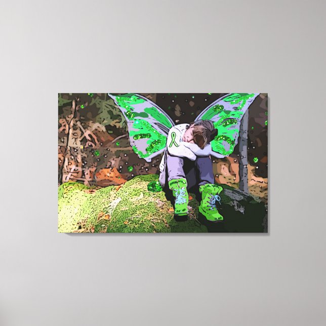 Tired Lyme Warrior Taking a Rest Canvas Print (Front)