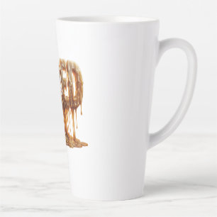 Tired Melting Candle Typography Burnout Mum Nurse Latte Mug