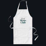 Tired moms club Calligraphy monogram  Long Apron<br><div class="desc">..</div>