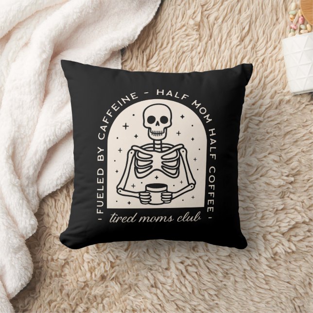 Tired moms club dark academia goth aesthetic cushion (Blanket)