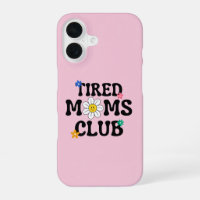 Tired Moms Club Retro Daisy Pink