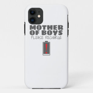 Tired Mum Mother of Boys Please Recharge Gift Case-Mate iPhone Case