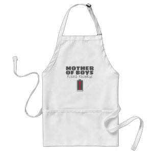 Tired Mum Mother of Boys Please Recharge Gift Standard Apron