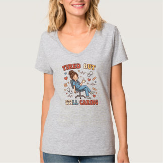Tired Nurse Shirt | Retro Healthcare Worker Tee