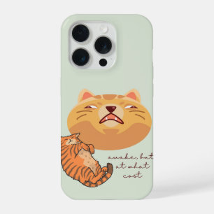 Tired Orange Cat iPhone 15 Pro Case