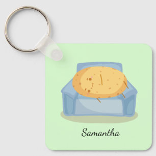 Tired Potato Key Ring
