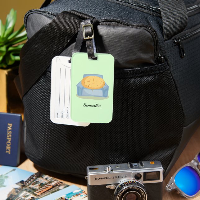 Tired Potato Luggage Tag (Front & Back)