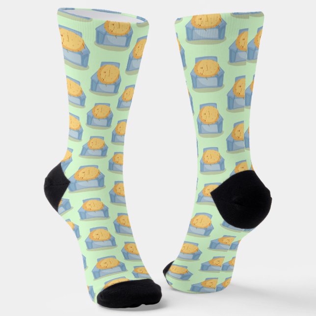 Tired Potato Socks (Angled)
