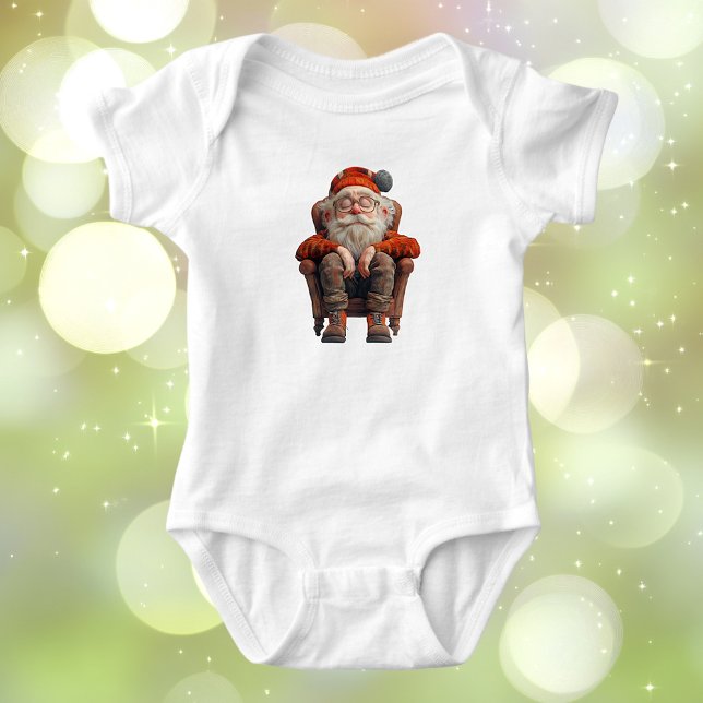 Tired Santa 2 Baby Bodysuit (Creator Uploaded)