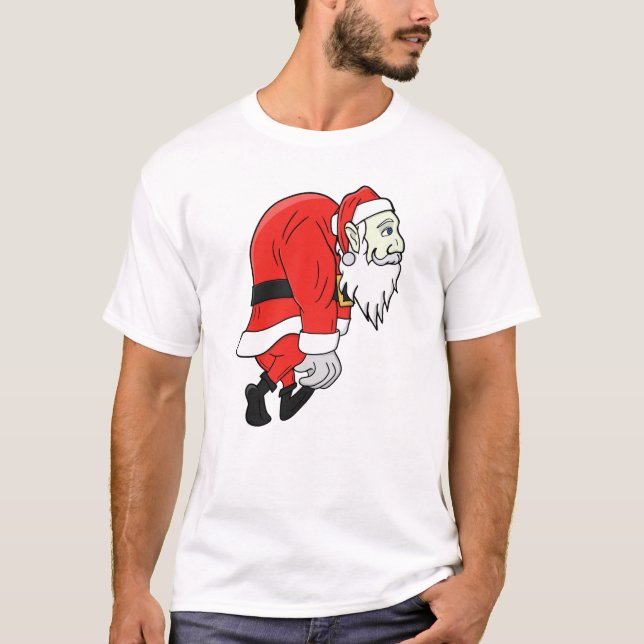 Tired Santa Claus T-Shirt (Front)