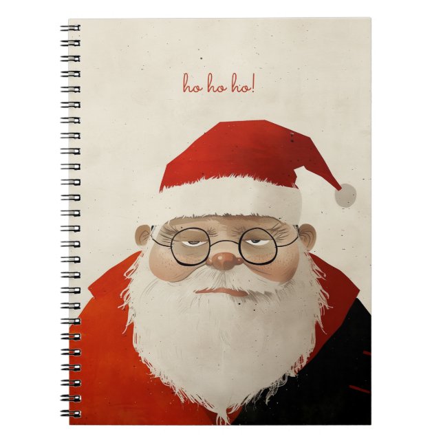 Tired Santa Notebook (Front)