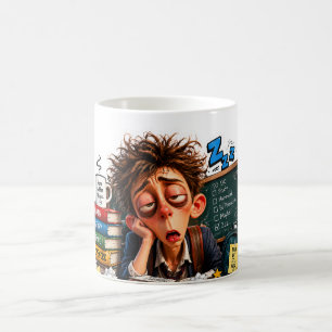 Tired Student Monday Again Humour Coffee Mug