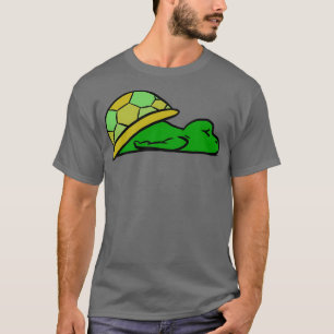Tired Turtle Exhausted Yellow Shell T-Shirt