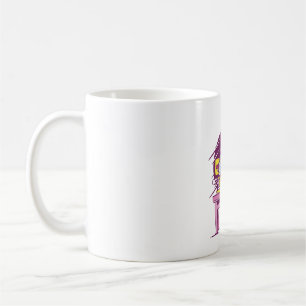 Tired unicorn with coffee  coffee mug