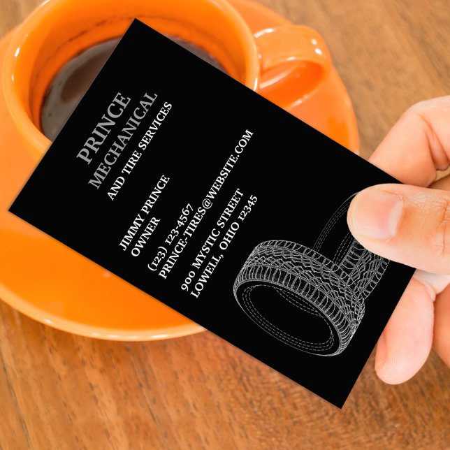 Tires Auto Repair Business Card (Creator Uploaded)