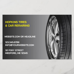 Tires Auto Repair Flyer