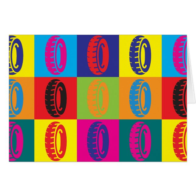 Tires Pop Art (Front Horizontal)