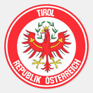 Tirol Round Emblem Classic Round Sticker