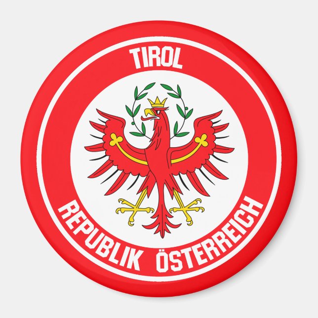 Tirol Round Emblem Magnet (Front)