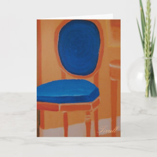 Tirrell Blue Chair Birthday Card