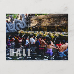 Tirta Empul Temple in Bali, Indonesia Postcard