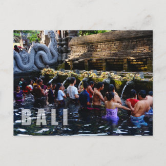 Tirta Empul Temple in Bali, Indonesia Postcard