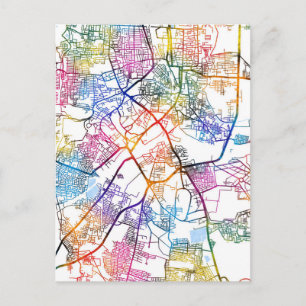 Tiruchirappalli Tamil Nadu City Map Postcard