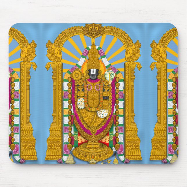 Tirupati Balaji Mouse Pad for Laptop & Daily Use (Front)