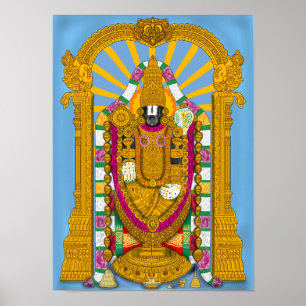 Tirupati Balaji Poster for Home & Wall Decor