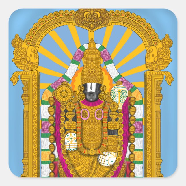 Tirupati Balaji Stickers for Daily Use (Front)