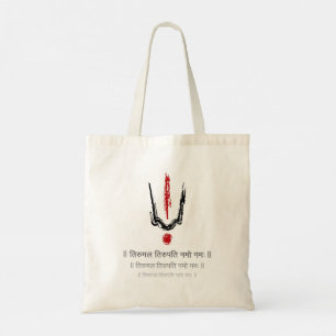 Tirupati Tilak Design Tote Bag