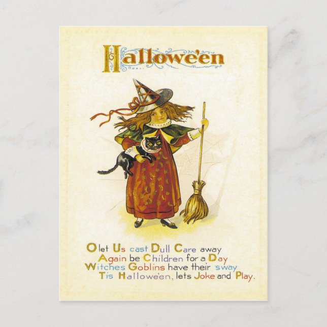 Tis Hallowe'en Postcard (Front)