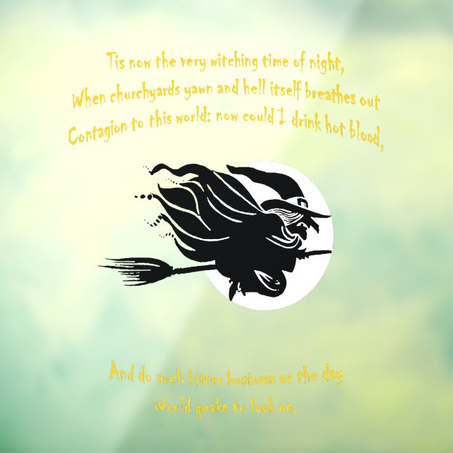 Tis Now The Witching Time Of Night Shakespearean Q (Sheet 3)