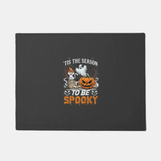Tis Season Be Spooky Halloween Pumpkin Ghost Doormat