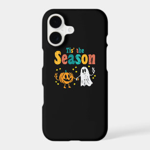 Tis Season Pumpkin Leaf Latte Fall Softball