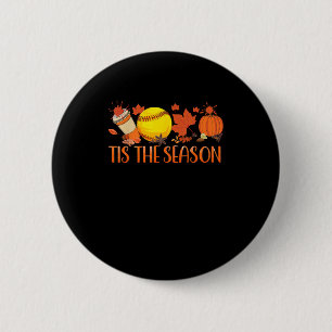 Tis Season Pumpkin Spice Latte Halloween Fall Coff 6 Cm Round Badge