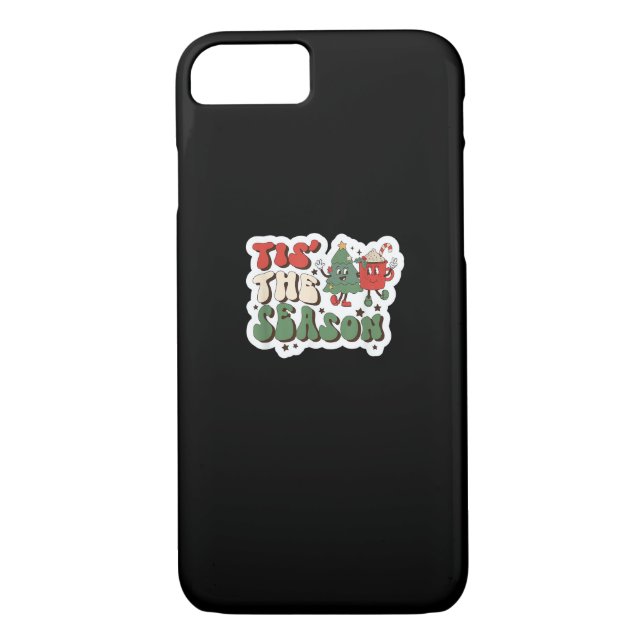 Tis Season Retro Funny Sloth Case-Mate iPhone Case (Back)
