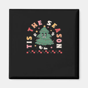 Tis Season Retro Halloween Spooky Season Fall Magnet