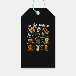 Tis Season Santa Hat Retro Vintage Gift Tags