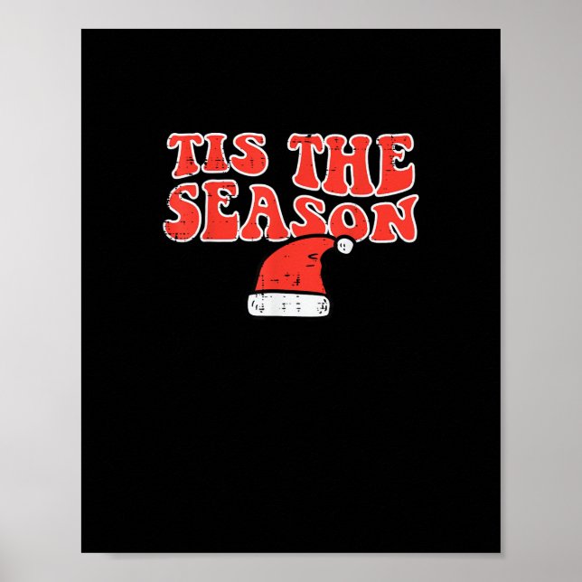 Tis Season Skeleton Pumpkin Halloween Poster (Front)
