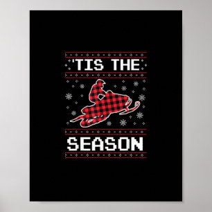 Tis Season Soccer Pumpkin Autumn Fall Thanksgiving Poster