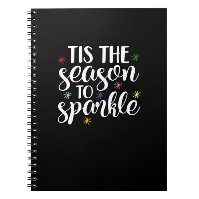 Tis Season To Sparkle Aesthetic Classic Notebook (Front)