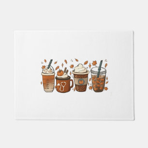 Tis the Latte Season Pumpkin Spice Coffee Autumn Doormat