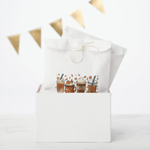Tis the Latte Season Pumpkin Spice Coffee Autumn  Favour Bags