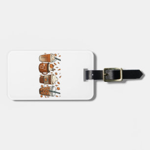 Tis the Latte Season Pumpkin Spice Coffee Autumn Luggage Tag