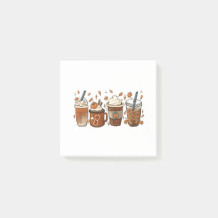 Tis the Latte Season Pumpkin Spice Coffee Autumn  Post-it Notes